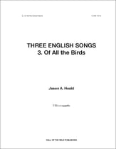Of All the Birds TBB choral sheet music cover